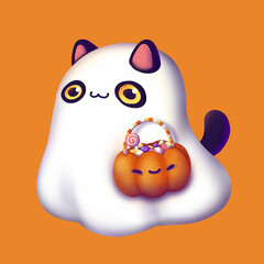 Ghost Cat Halloween