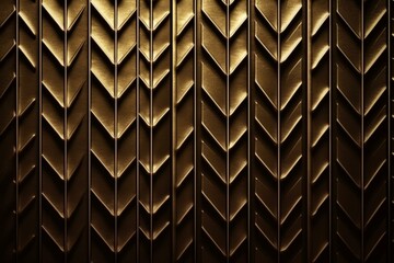Golden metallic background with arrow pattern. Generative AI
