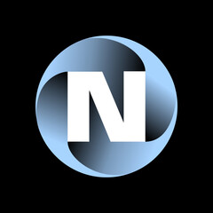 The logo is the letter N.  Rotated arrows.