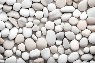 white pebbles background