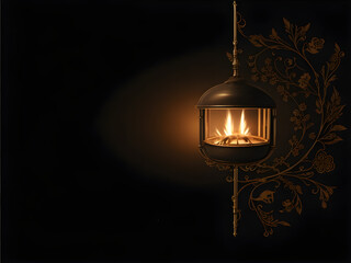 Diwali wish card, corporate theme greeting