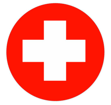 switzerland round flag icon