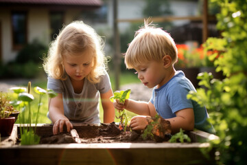 Kinder im Garten, Generative AI