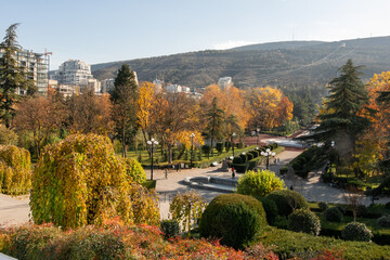 tbilisi vake park in autumn
