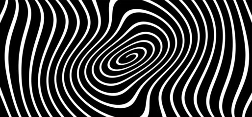 Fototapeten Hypnosis, hypnotic spiral line pattern. Circles patroon. Volute, spiral. Circle tunnel element. Psychedelic optical illusion. Concentric lines concept. Radial, spiral rays, wave. Circular, rotating. © MarkRademaker