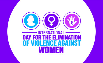November is International Day for the Elimination of Violence Against Women background template. Holiday concept. background, banner, placard, card, and poster design template.