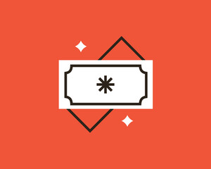 Geometric cash  illustration in flat style design. Vector illustration. 