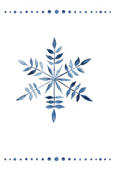  snow crystals - scheekristalle watercolor