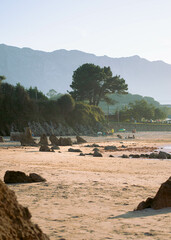 beach at the coast of Toro Spain