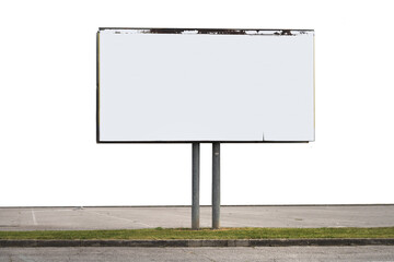 Obraz premium empty street advertising billboard