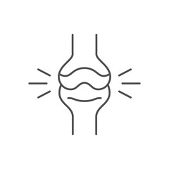 Joint pain line outline icon