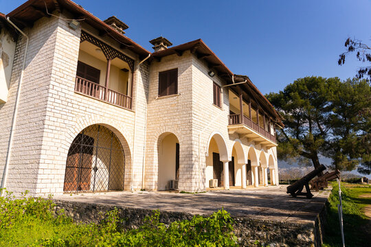 Ioannina, Greece - 29 january 2023 - Byzantine Museum of Ioannina.(&Beta;&upsilon;&zeta;&alpha;&nu;&tau;&iota;&nu;ό &Mu;&omicron;&upsilon;&sigma;&epsilon;ί&omicron; &Iota;&omega;&alpha;&nu;&nu;ί&nu;&omega;&nu;)