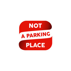 No Parking Sign Vector On White Background