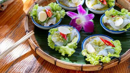 Shrimp soaked in fish sauce spicy