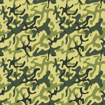 Texture military camouflage seamless pattern.