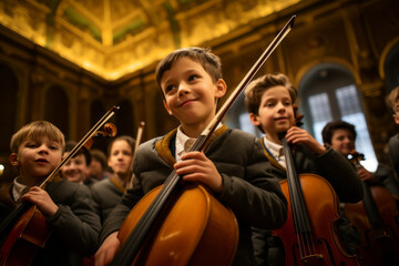 Kinder die Instrumente spielen, Generative AI