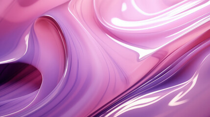 Purple Oil Flow on Liquid Glass Wallpaper