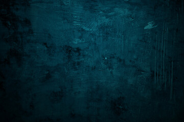 Textured blue grunge background. Blue concrete texture as a concept of horror and Halloween