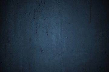 Textured blue grunge background. Blue concrete texture as a concept of horror and Halloween