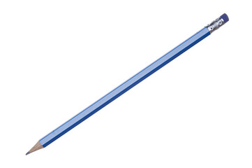 Single pencil close up isolated on a white background