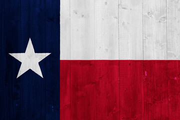 Texas US state flag on textured background. Conceptual collage. - obrazy, fototapety, plakaty