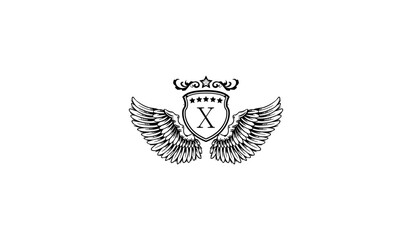 Luxury Eagle wings Logo X