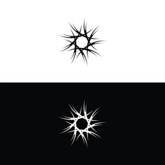 Circle vector logo template design . Circle simple  icon logo illustration