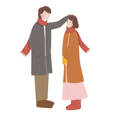 Fototapeta premium Couple Winter