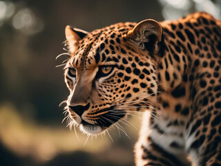 Fototapeta premium portrait of a leopard