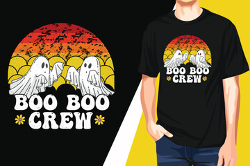 This Some Boo Sheet Retro Halloween T shirt Design and Women T shirt Design.