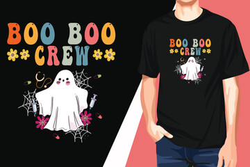 This Some Boo Sheet Retro Halloween T shirt Design and Women T shirt Design.