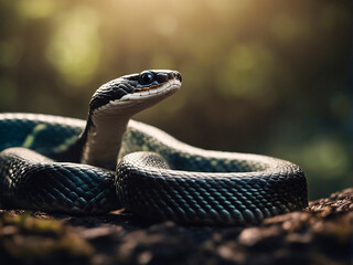 Fototapeta premium close up of a snake