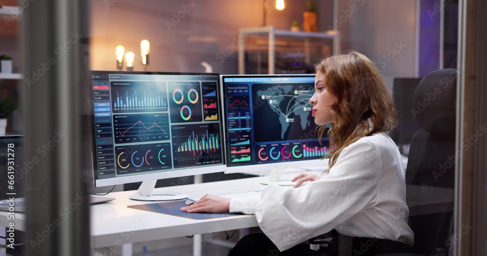 Aufkleber KPI Business Analytics Data Dashboard