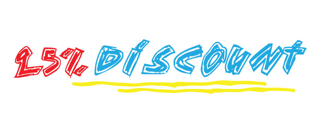 Discount and sales vector art.