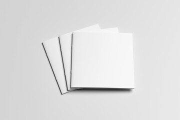 Square Brochure blank Mockup - obrazy, fototapety, plakaty