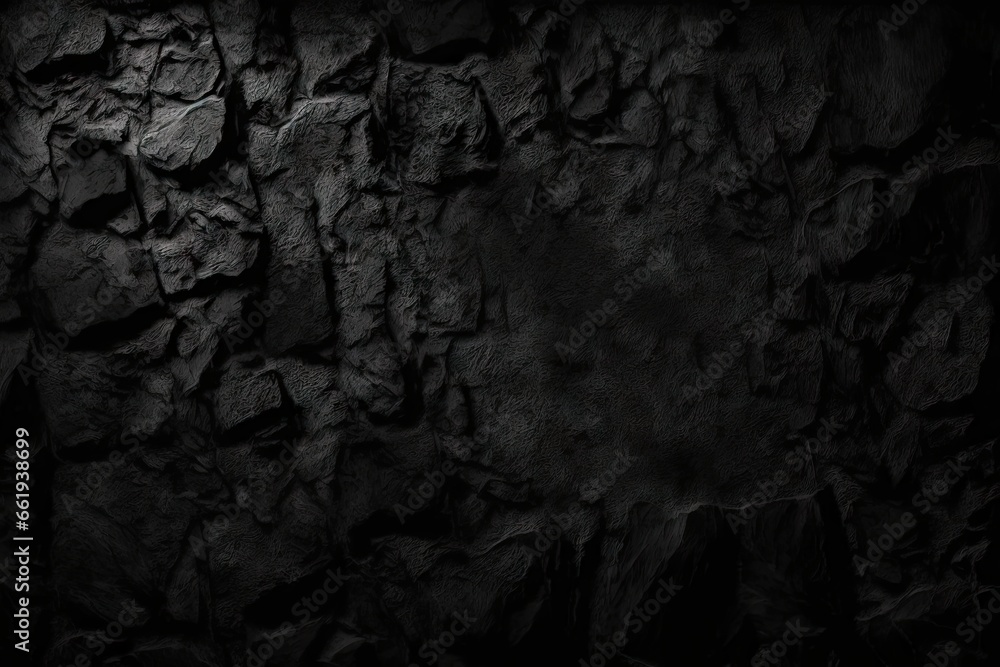 Poster black stone wall texture. abstract background and texture for design with copy space for text or ima