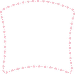 Heart Frame cute pink pastel decoration love pattern classic romantic horizontal vintage frames flower floral border art Elements design border decoration element decor