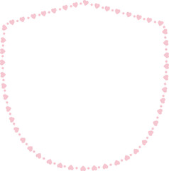 Heart Frame cute pink pastel decoration love pattern classic romantic horizontal vintage frames flower floral border art Elements design border decoration element decor