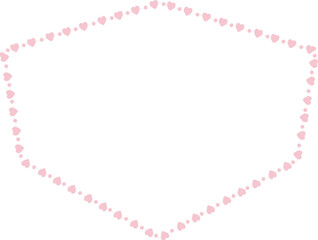 Heart Frame cute pink pastel decoration love pattern classic romantic horizontal vintage frames flower floral border art Elements design border decoration element decor