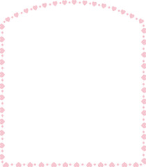 Heart Frame cute pink pastel decoration love pattern classic romantic horizontal vintage frames flower floral border art Elements design border decoration element decor