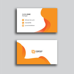 Vector modern and clean business card template. professional business card design.