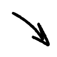 arrow line cartoon handwrite doodle cute design element