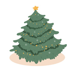 green christmas tree