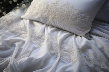 Obraz premium Close-Up of Bed Pillow