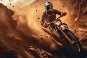 Dirt Bike Riding on a Dirt Road