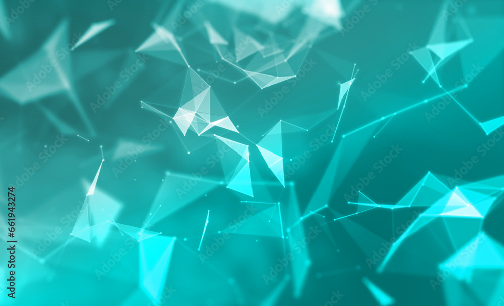 Poster abstract backgrounds. connected line and dots on colorful background.