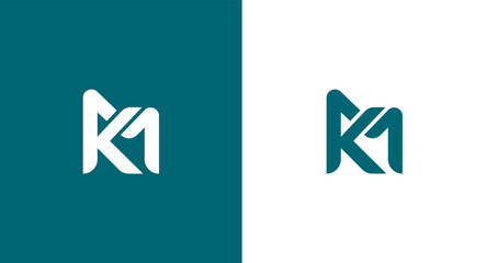 Initial Letter MK Logo with Creative Modern Business Typography Vector Template.
