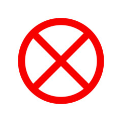 Prohibition sign