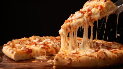 Fresh Homemade Italian Pizza. Close up.