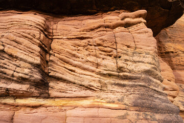 weathered sandstone textures in the desert 